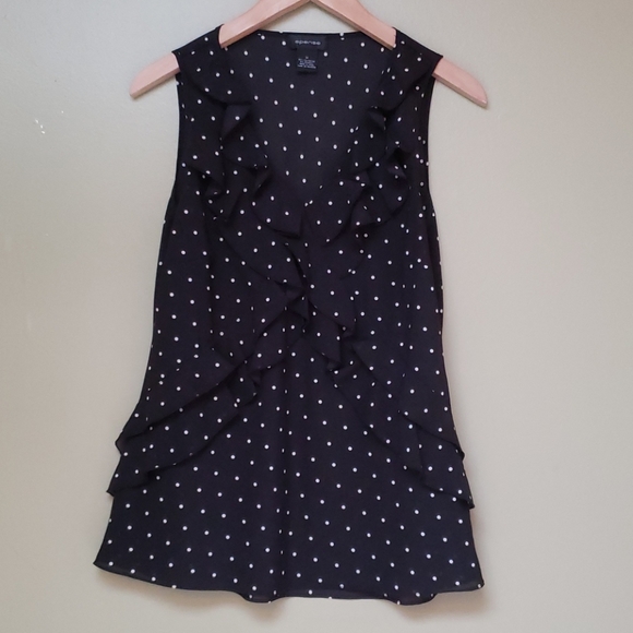 🌻BUNDLE 2/$20🌻 Spense Polka Dot Dress Shirt M - Picture 1 of 5